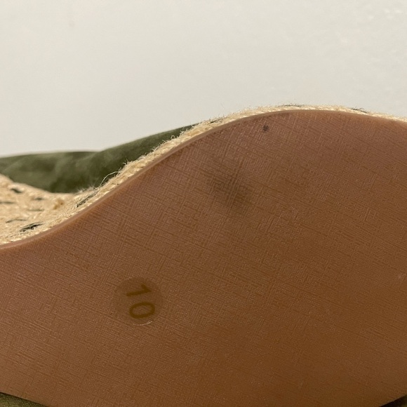 Tory Burch Heather Wedge Lace Up Espadrille Size 10 - Picture 5 of 5